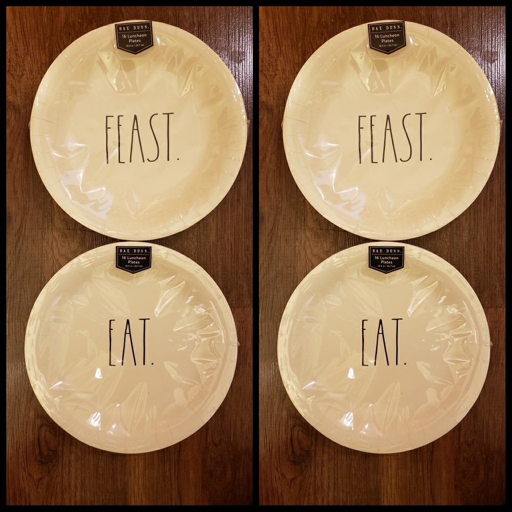 1 Rae Dunn Luncheon P aper Plates